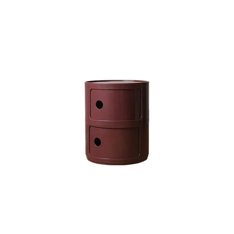Round bedside table nordic plastic Bedside cabinet for bedroom small side end table nightstand Storage locker