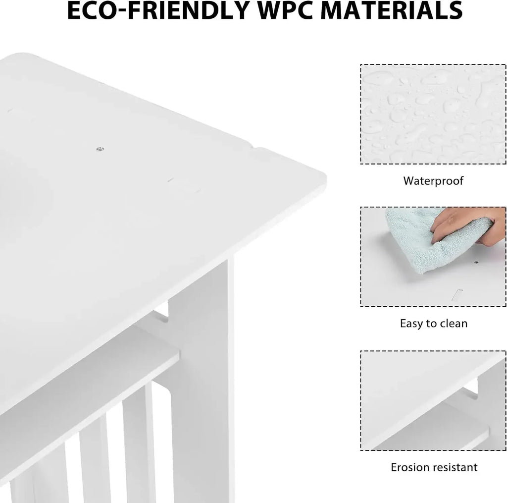 Small Bedside Table Sofa Side Table Living Room Cabinet Side End Coffee Tea Table Nightstand Storage Shelf for Bedroom Bedside