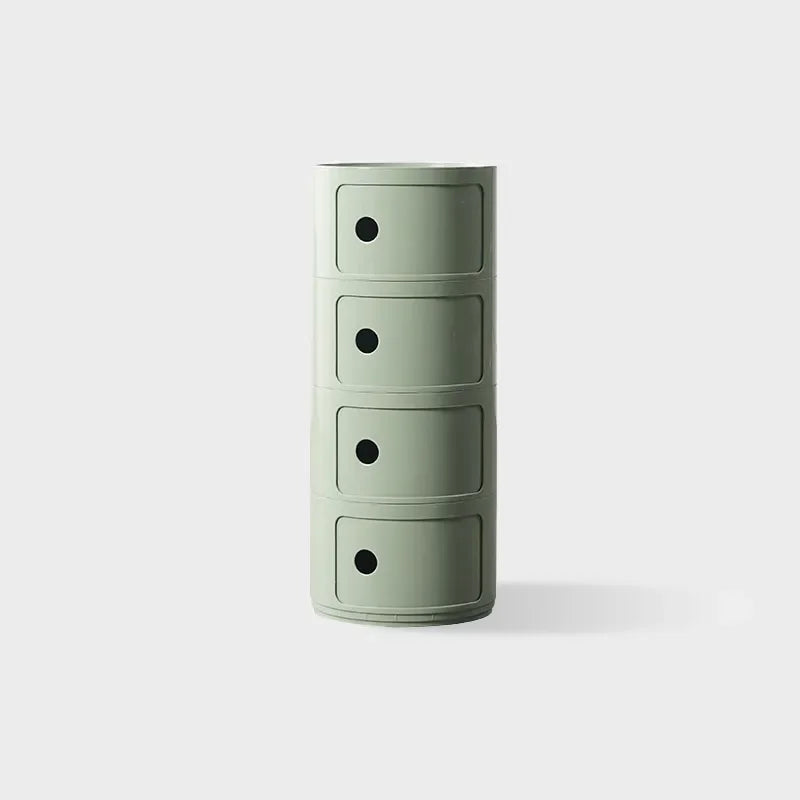 Round bedside table nordic plastic Bedside cabinet for bedroom small side end table nightstand Storage locker