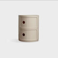 Round bedside table nordic plastic Bedside cabinet for bedroom small side end table nightstand Storage locker